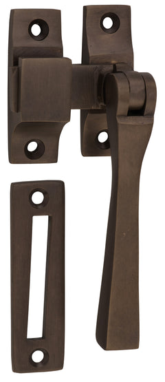 Square Casement Fastener Antique Brass