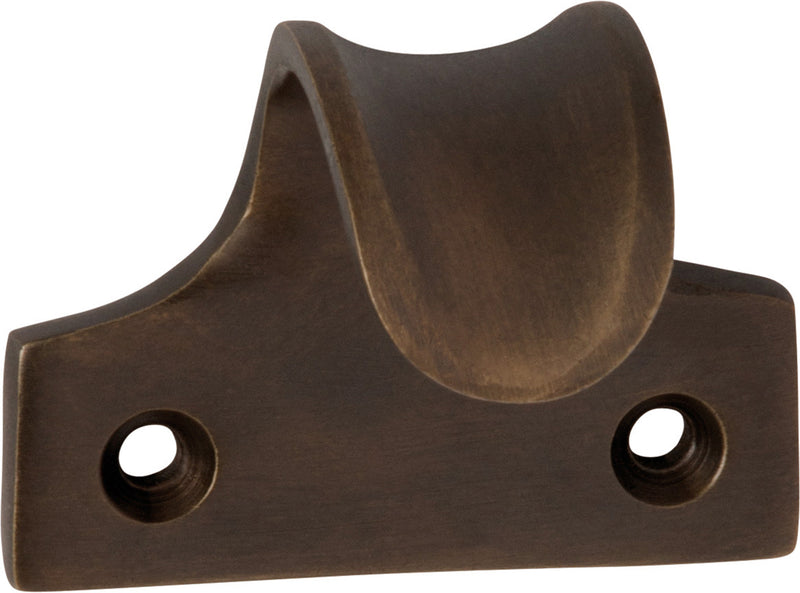 Dished Sash Lift Antique Brass