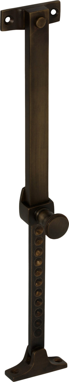 Telescopic Screw Down Casement Stay - L200-295mm Antique Brass