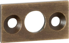 Barrel Bolt Flat Plate Keeper Antique Brass / 7.5mm