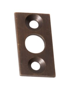 Barrel Bolt 9mm Flat Plate Keeper Antique Brass
