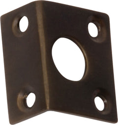 Barrel Bolt Flat Plate Keeper Antique Brass / 9mm