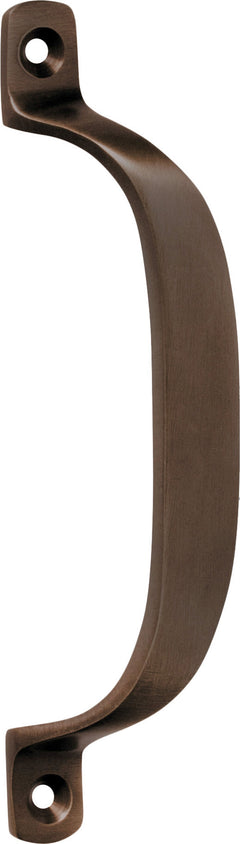 Offset Pull Handle Antique Brass / H130xP23mm