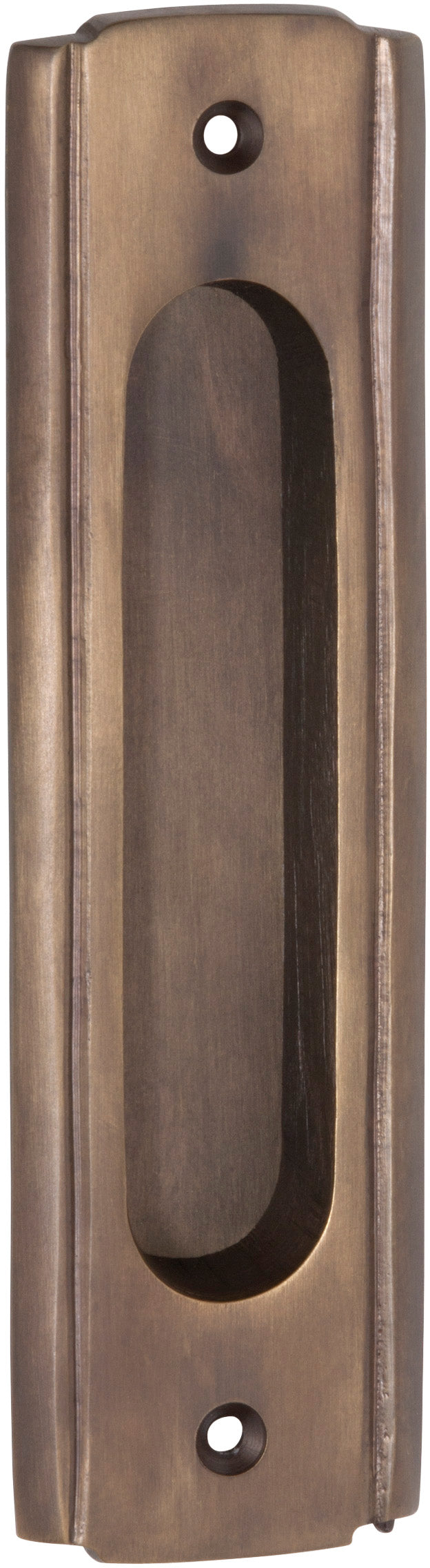 Traditional Flush Pull Antique Brass