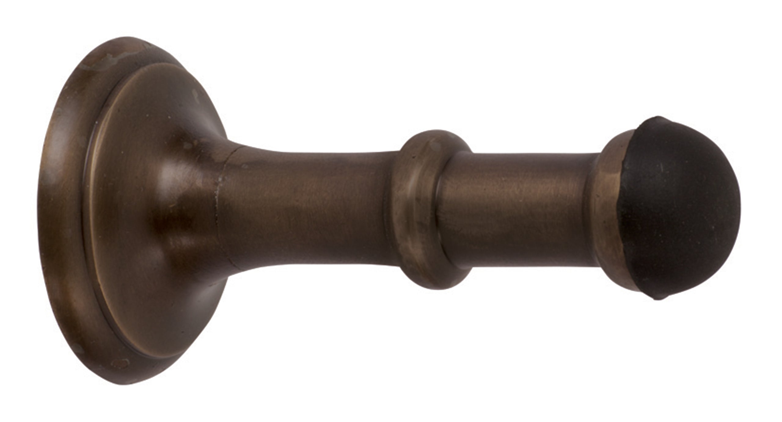 Small Concealed Fix Door Stop Antique Brass