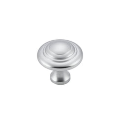 Domed Cupboard Knob Satin Chrome / D25xP24mm
