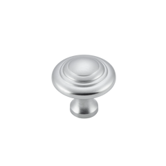 Domed Cupboard Knob Satin Chrome / D25xP24mm