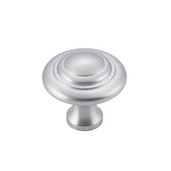 Domed Cupboard Knob Satin Chrome / D32xP29mm