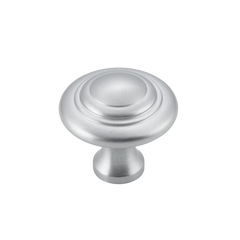 Domed Cupboard Knob Satin Chrome / D32xP29mm
