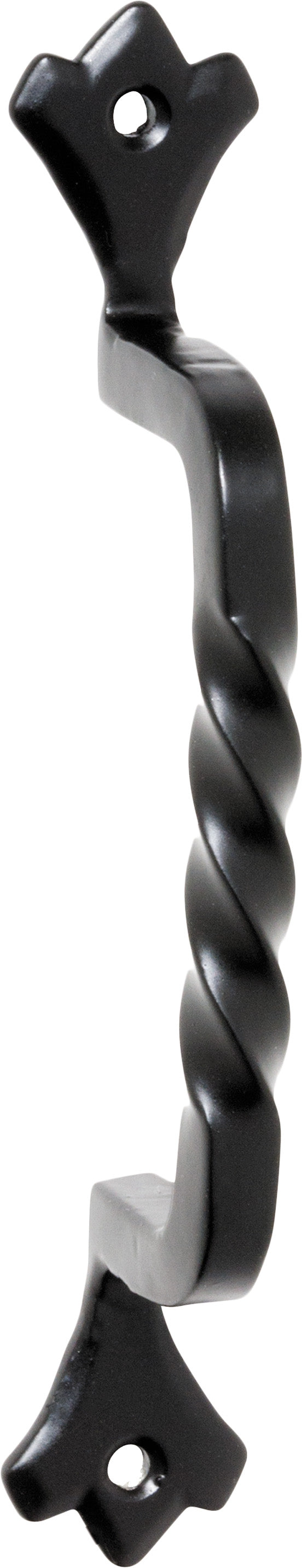 Iron Twist Pull Handle Matt Black / H145xP39mm