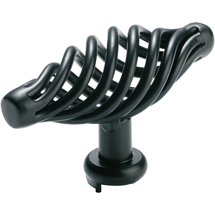 Wire Twist Cabinet Pull Handle Matt Black / L75xP48mm
