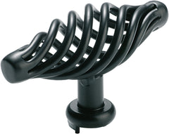 Wire Twist Cabinet Pull Handle Matt Black / L75xP48mm