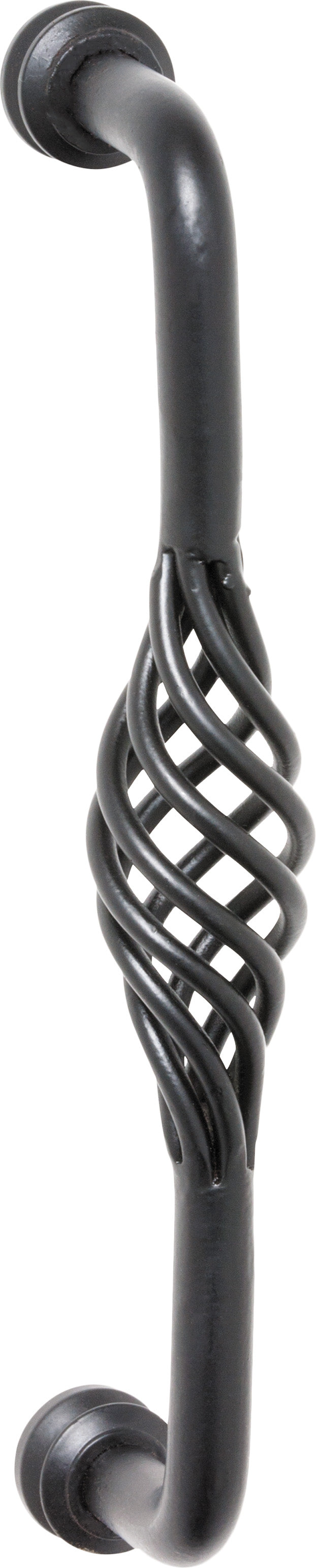 Iron Wire Twist Pull Handle Matt Black / L200xP70mm