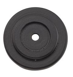 Cupboard Knob Backplate Matt Black / D25mm