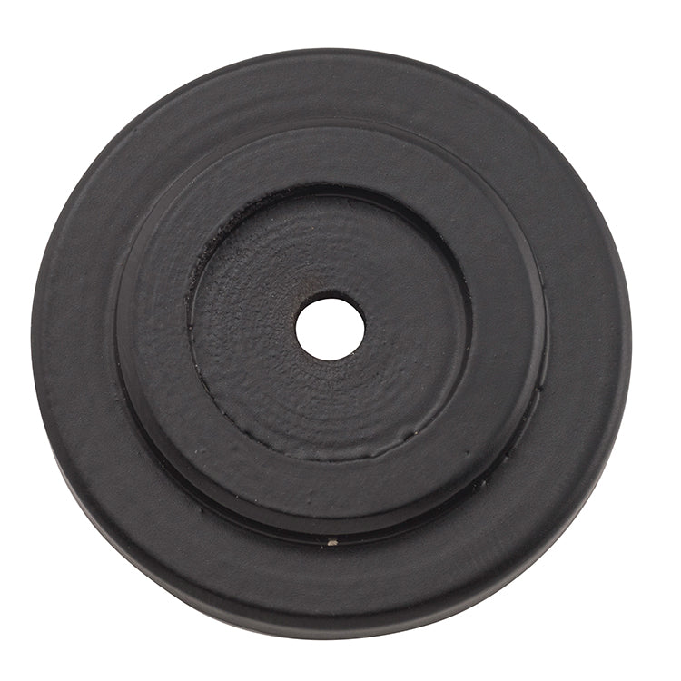 Cupboard Knob Backplate Matt Black / D25mm