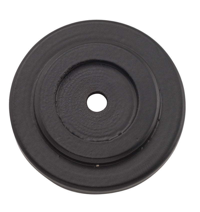 Cupboard Knob Backplate Matt Black / D32mm