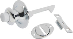 Deco Push Button Catch Chrome Plated