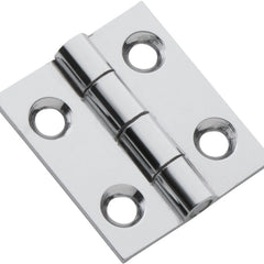 Fixed Pin Cabinet Hinge Chrome Plated / H25xW22mm
