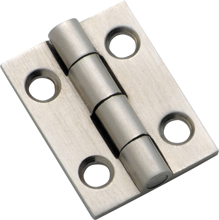 Fixed Pin Cabinet Hinge Satin Chrome / H25xW22mm