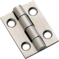 Fixed Pin Cabinet Hinge Satin Chrome / H25xW22mm
