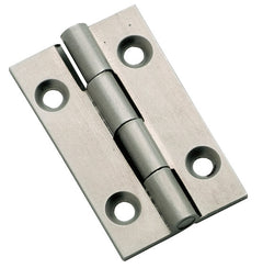 Fixed Pin Cabinet Hinge Satin Chrome / H38xW22mm