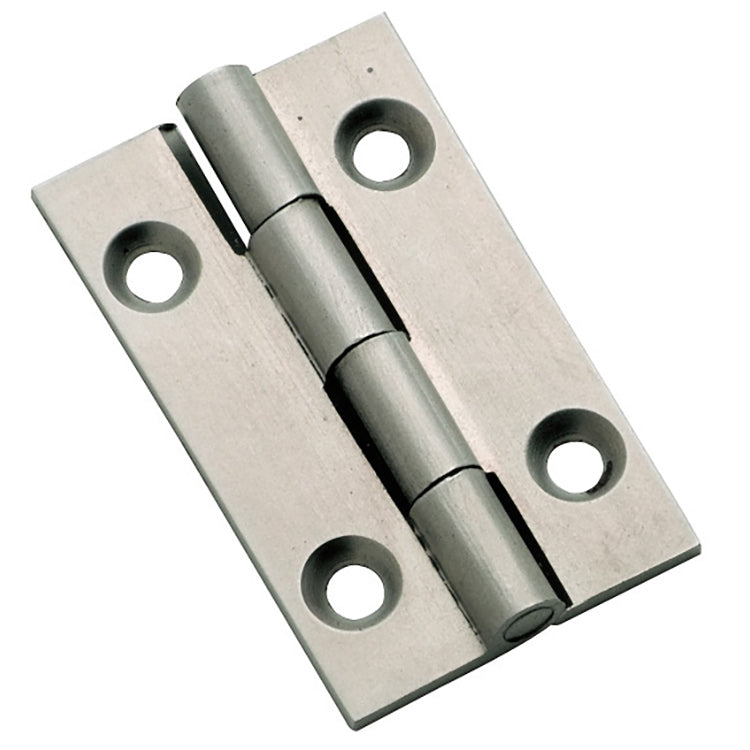Fixed Pin Cabinet Hinge Satin Chrome / H38xW22mm