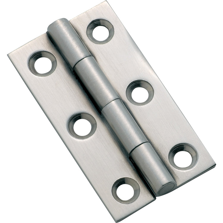 Fixed Pin Cabinet Hinge Satin Chrome / H50xW28mm