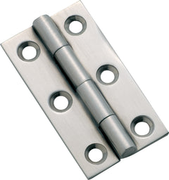 Fixed Pin Cabinet Hinge Satin Chrome / H50xW28mm