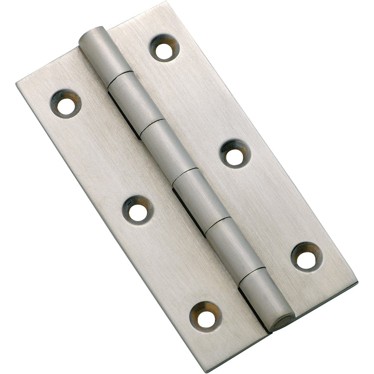 Fixed Pin Cabinet Hinge Satin Chrome / H76xW41mm