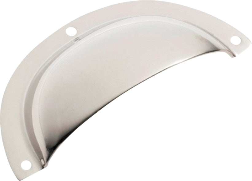 Classic Drawer Pull Polished Nickel / Sheet Brass