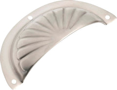 Fluted Drawer Pull - Sheet Brass Satin Nickel