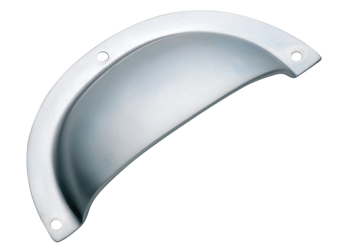 Classic Drawer Pull Satin Chrome / Sheet Brass