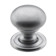 Classic Cupboard Knob Satin Chrome / D19xP19mm