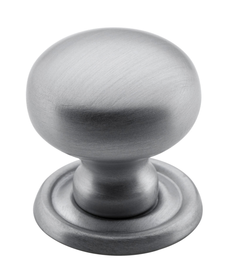 Classic Cupboard Knob Satin Chrome / D25xP27mm