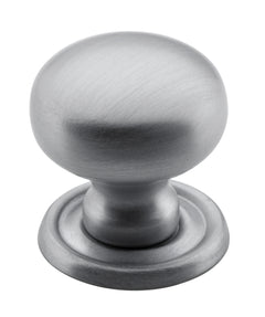 Classic Cupboard Knob Satin Chrome / D25xP27mm