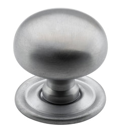 Classic Cupboard Knob Satin Chrome / D32xP28mm