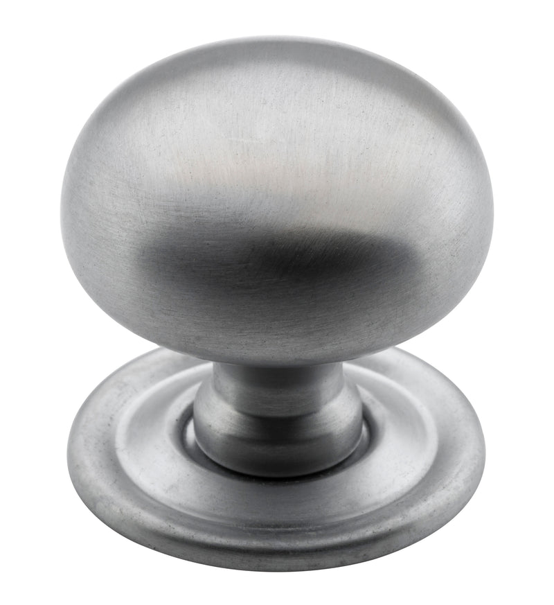 Classic Cupboard Knob Satin Chrome / D32xP28mm