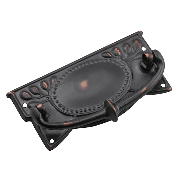 Edwardian Cabinet Handle Antique Copper / H48xW100mm