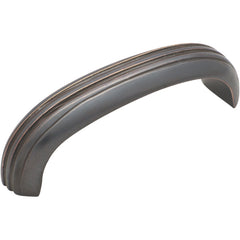 Deco Cabinet Pull Handle Antique Copper / Curved L85xW20xP27mm