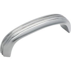 Deco Cabinet Pull Handle Chrome Plated / Curved L85xW20xP27mm