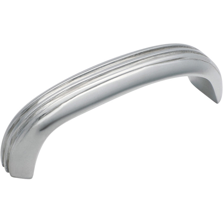 Deco Cabinet Pull Handle Chrome Plated / Curved L85xW20xP27mm