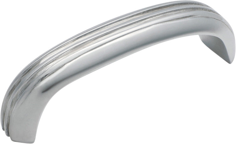 Deco Cabinet Pull Handle Chrome Plated / Curved L85xW20xP27mm