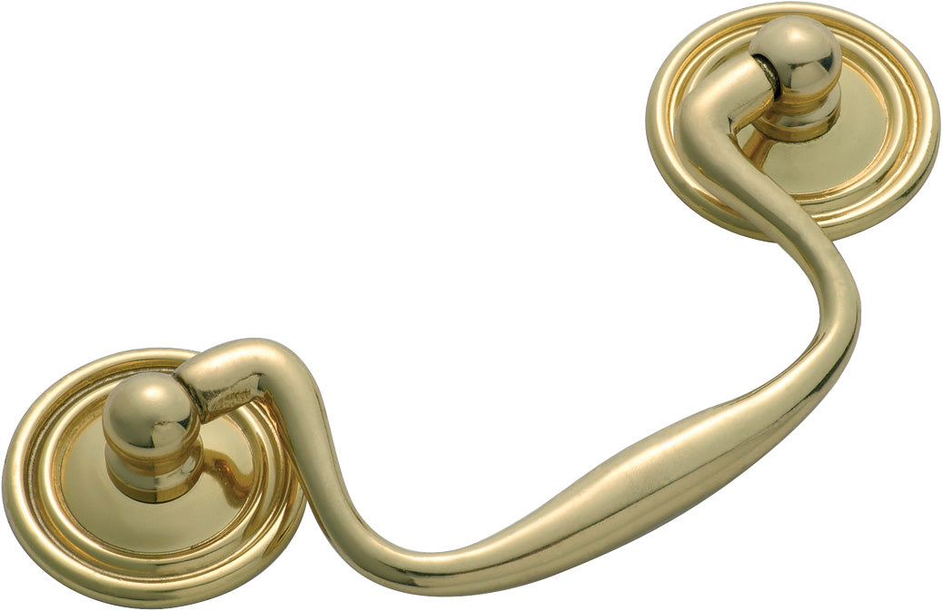 Swan Neck Handle Polished Brass