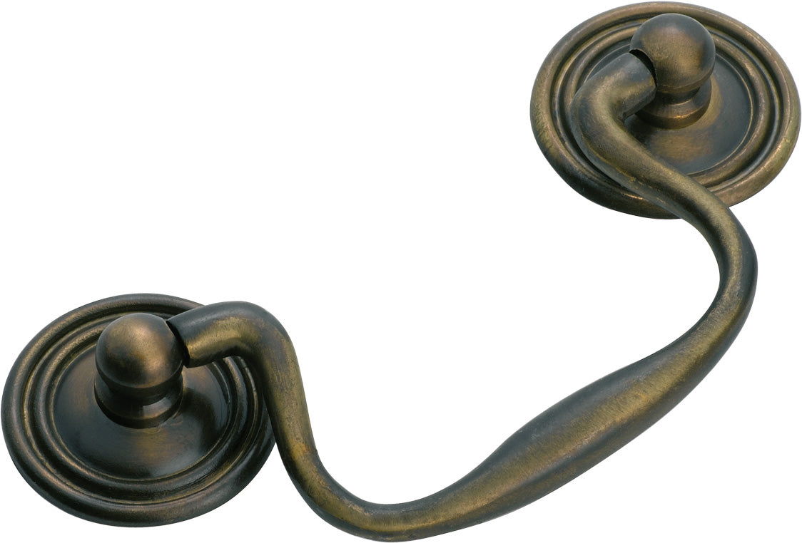 Swan Neck Handle Antique Brass