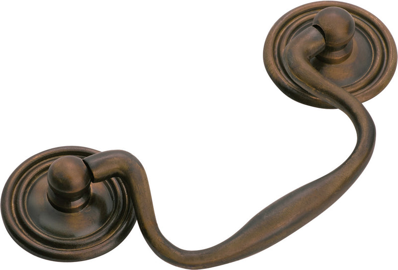 Swan Neck Handle Antique Brass