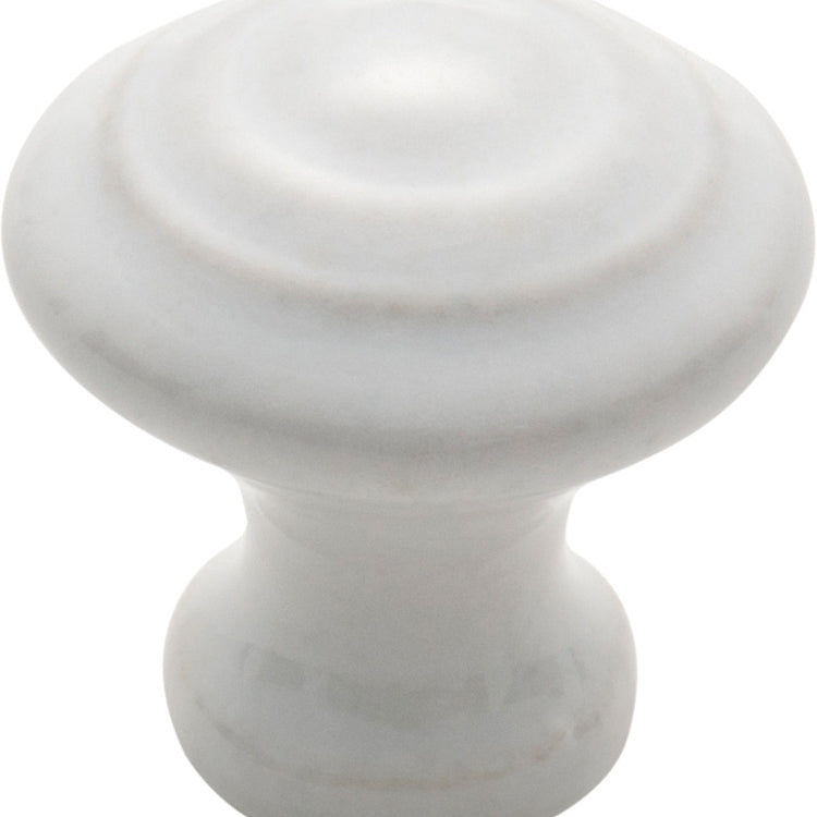 Domed Porcelain Cupboard Knob White Porcelain / D25xP30mm