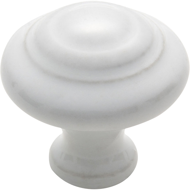 Domed Porcelain Cupboard Knob White Porcelain / D38xP37mm