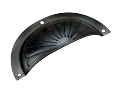Fluted Drawer Pull - Sheet Brass Antique Copper