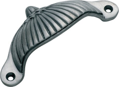 Fluted Drawer Pull Polished Metal