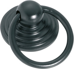 Stepped Iron Ring Pulls Matt Black